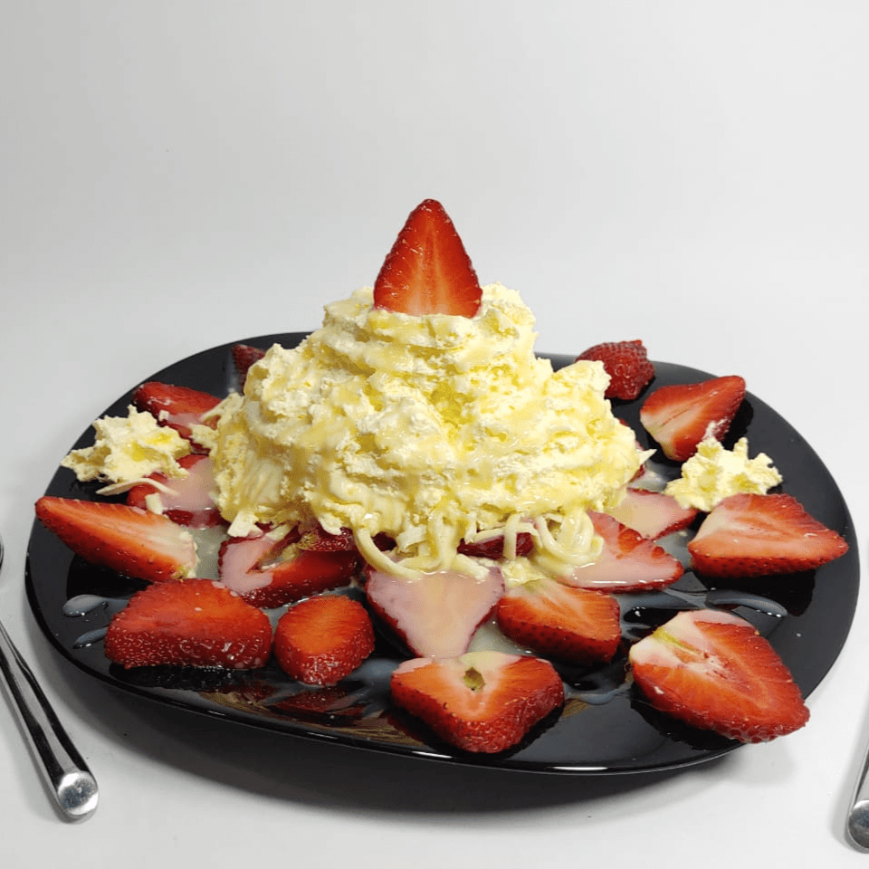 Fresas Crema con Queso
