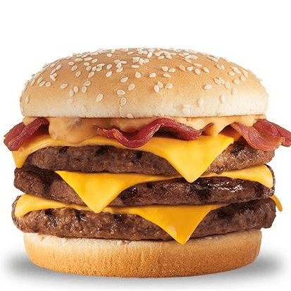 Combo Triple Cheeseburguer con Bacon
