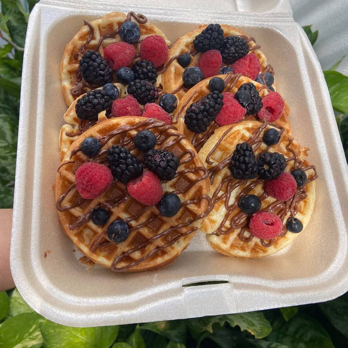 Waffle Circular Mini 6 Piezas Deli