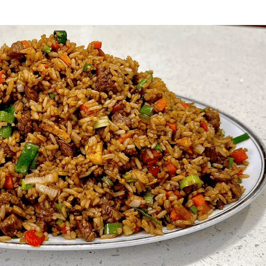 Arroz Frito con Carne de Res