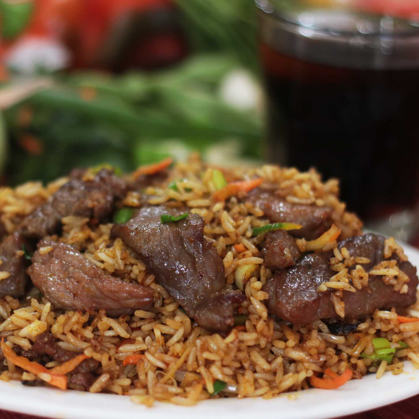 A6 - Arroz Frito con carne de Res