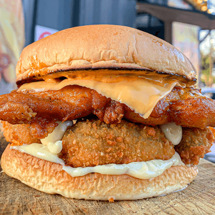 Chicken Jalapeño Poppers Burger