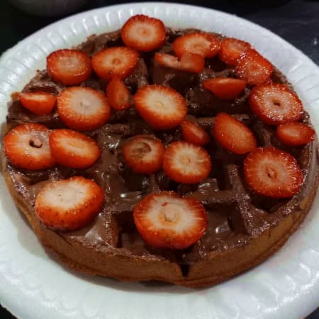 Waffle de NUTELLA - Fresas
