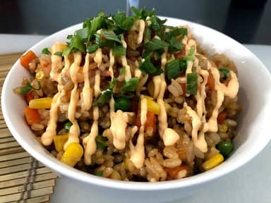 Yakimeshi Verdura y Camarón