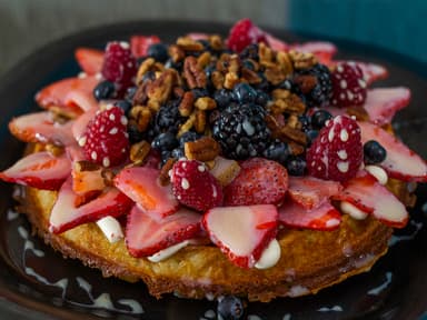 Waffle de Frutos Rojos-