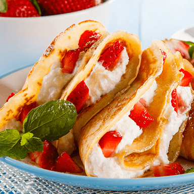 CREPA FRESA CON CREMA