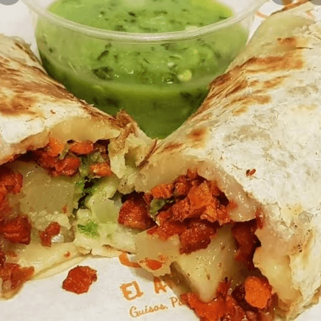 Burrito Pastor C/Queso