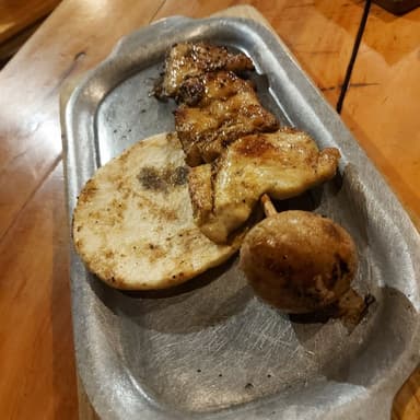 Chuzo de pollo sencillo.