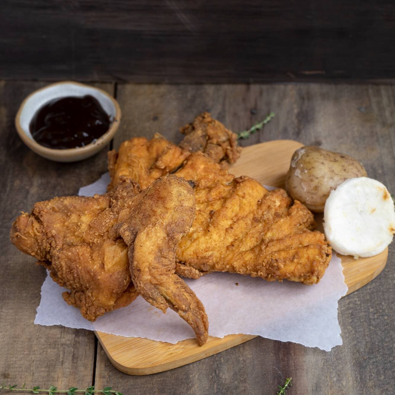1/4 Pollo Apanado