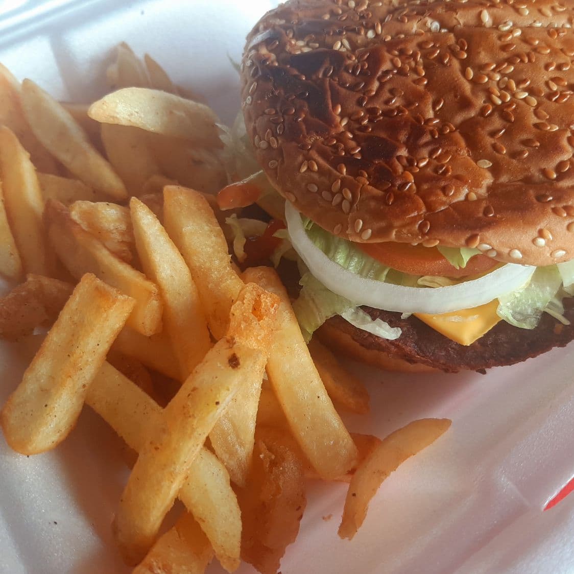Hamburguesa con papas