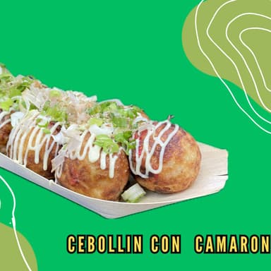 Takoyaki Original Mixto ➕️Takoyaki Cebollin Pulpo.