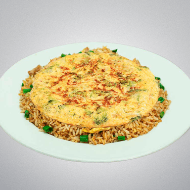Tortilla de Verduras y Chaufa
