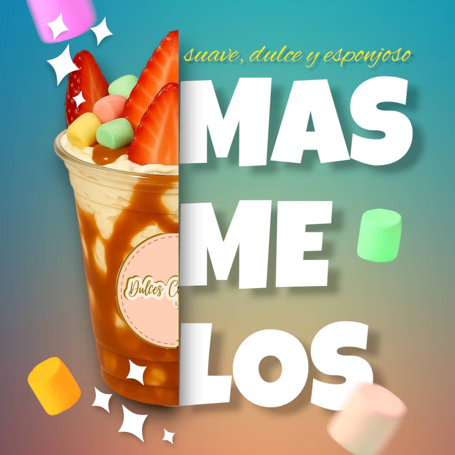 Fresa con Crema con Masmelos