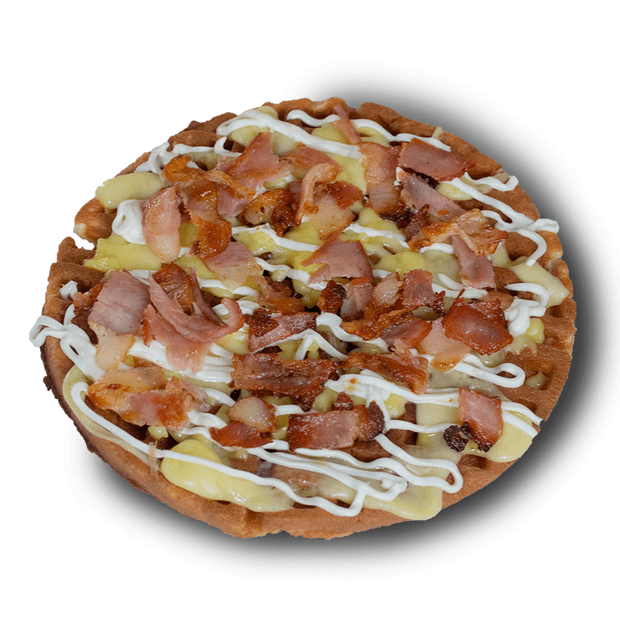 Waffle Tocinito (Philadelphia, Manchego y Tocino)