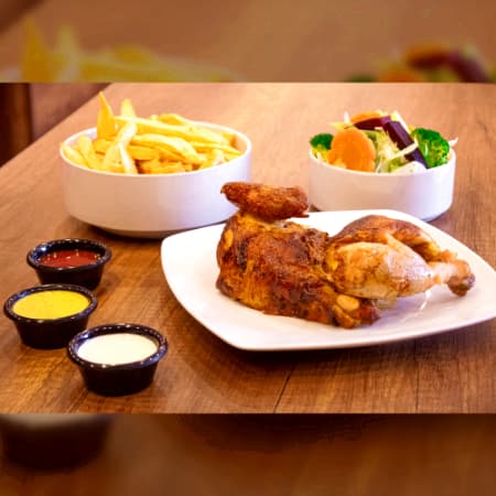 1/2 Pollo a la Brasa, Papas Fritas