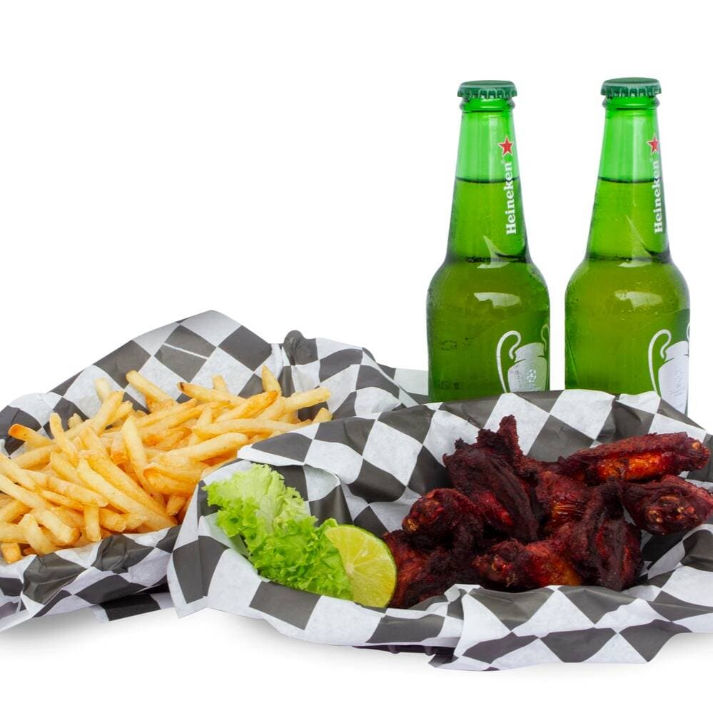Combo Alitas Papas y Cerveza