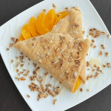 Crepa  de Lechera Durazno y Nuez
