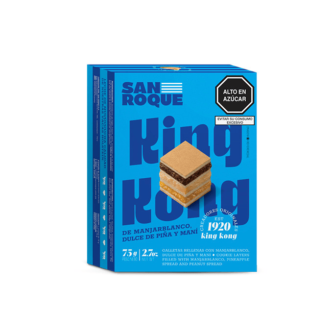 King Kong de Manjar, Dulce de Piña y Maní 75 G