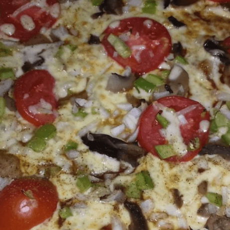 Pizza vegetariana mediana