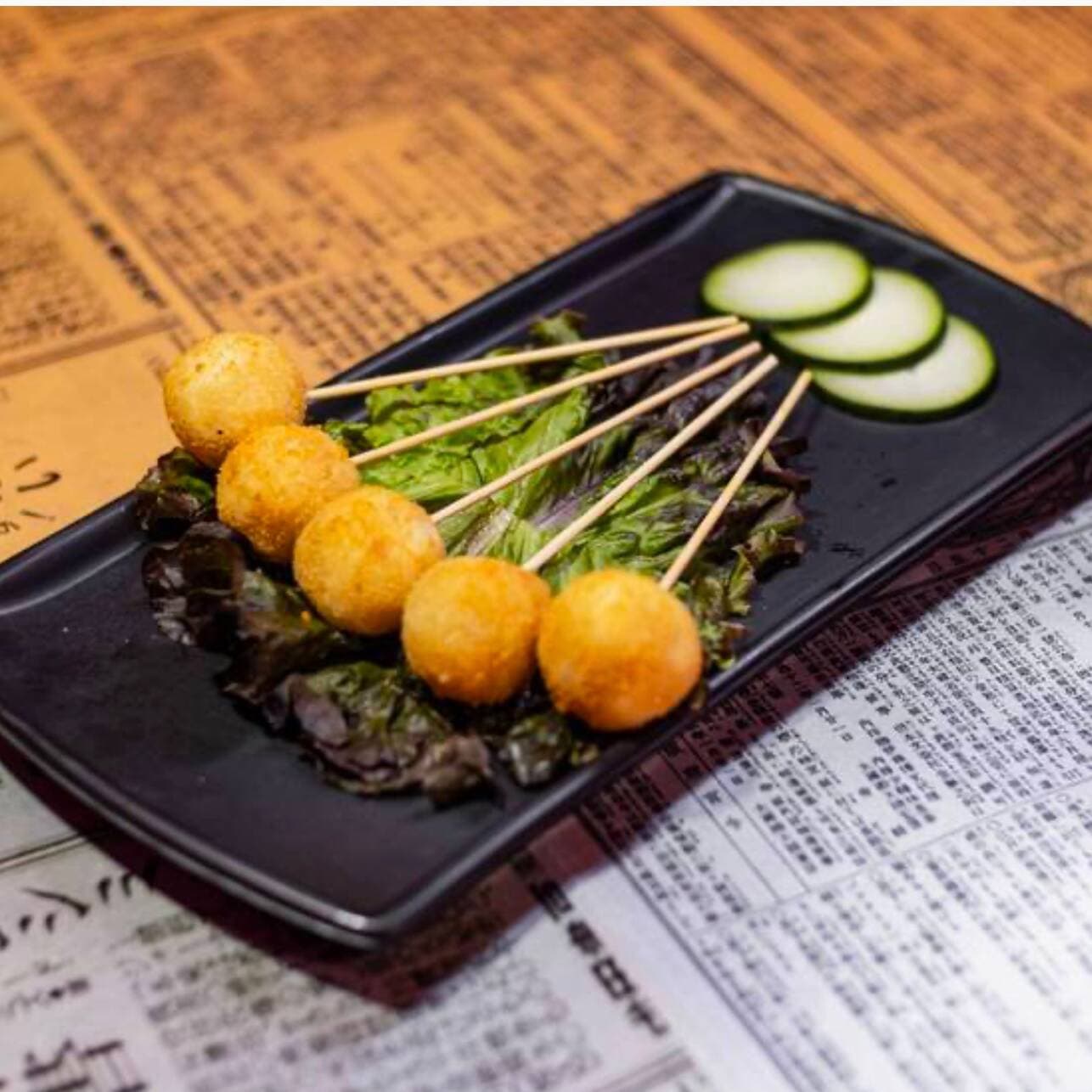 Kushiage de Plátano y Philadelphia