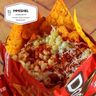 Sopa Maruchan con Elote y Doritos