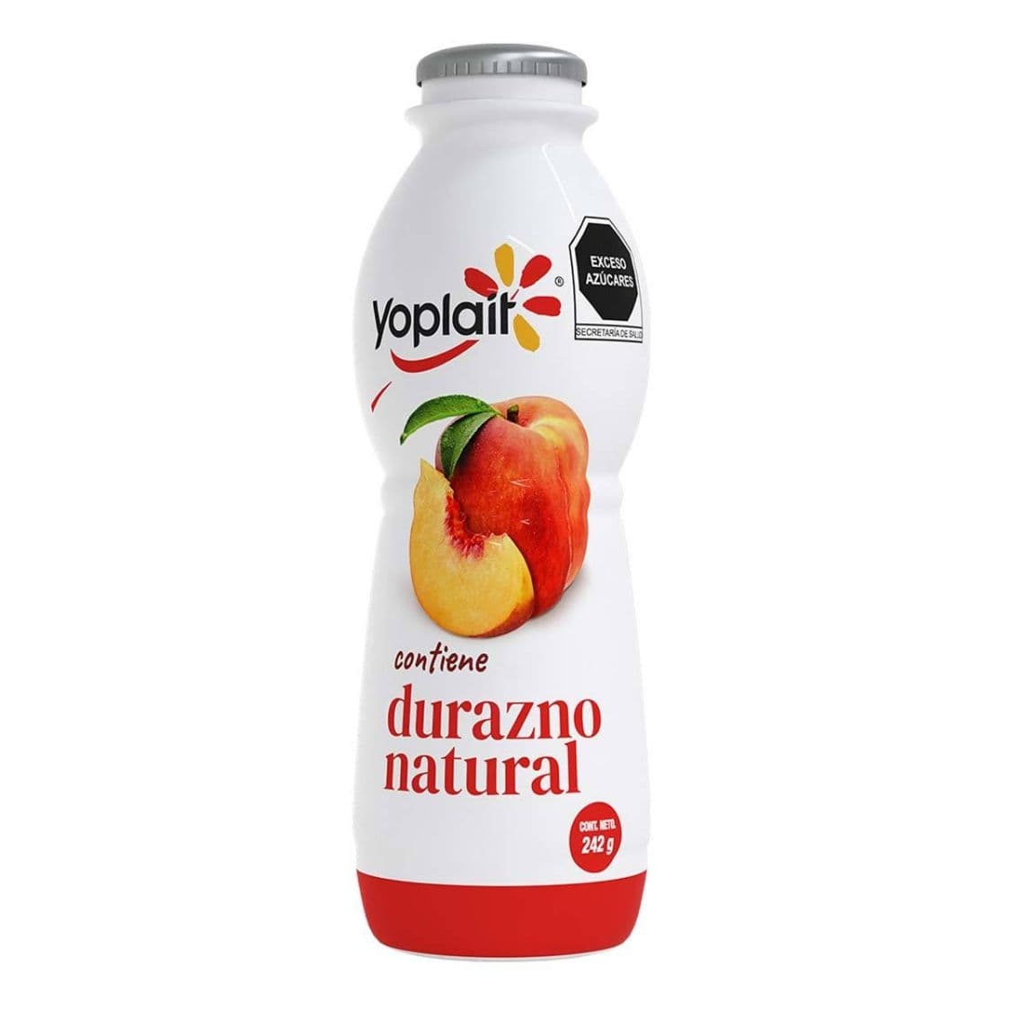 Yogurt con durazno para beber. Yoplait