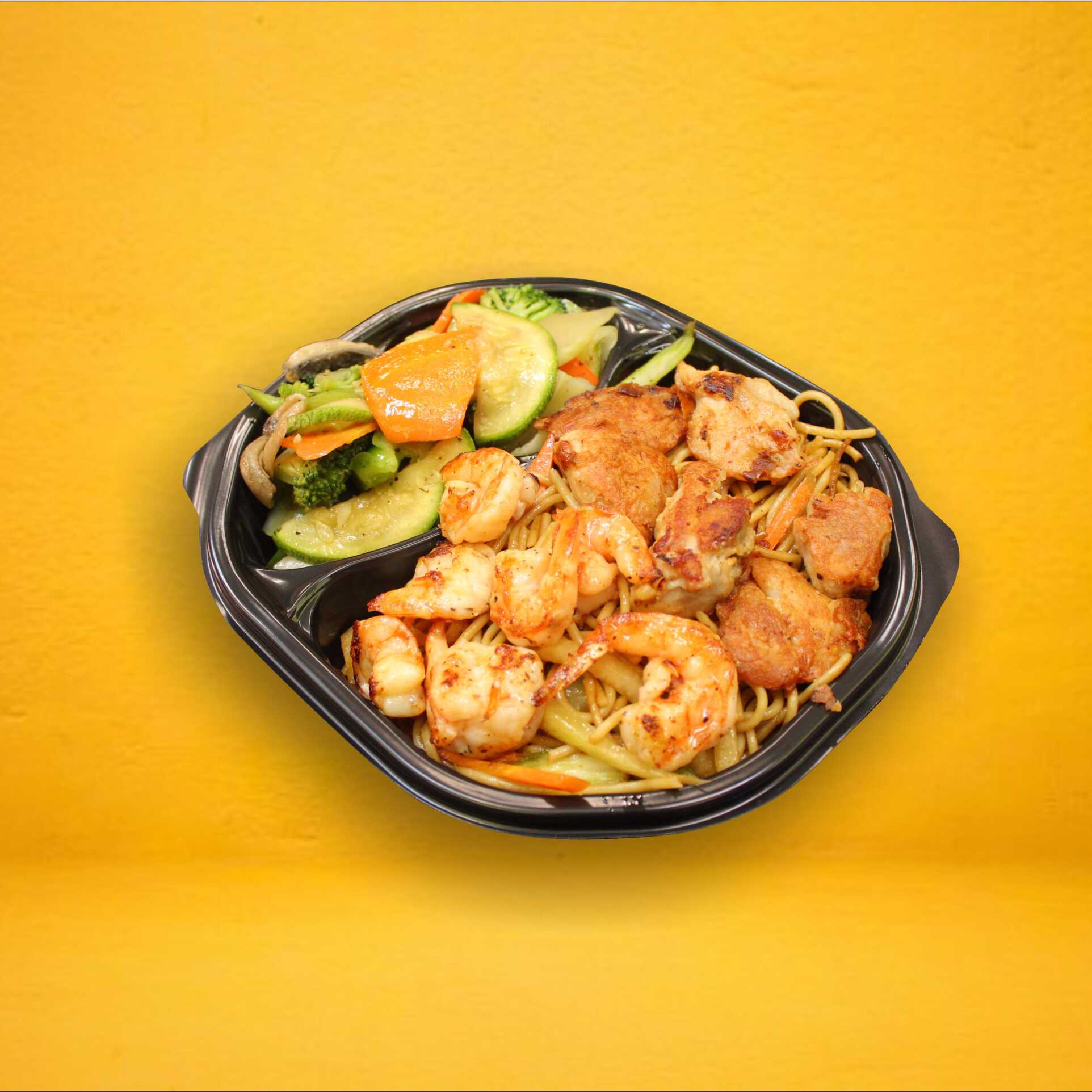 Teriyaki de Pollo y Camarón