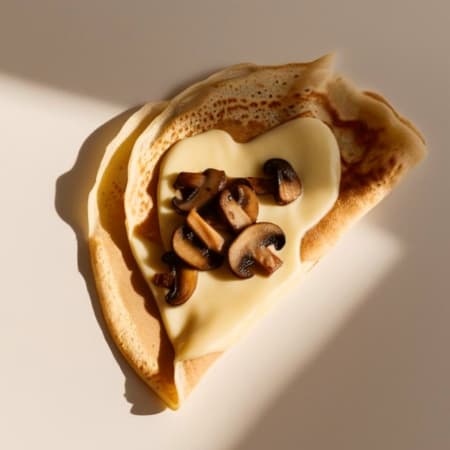 Crepa de Champiñones con Queso