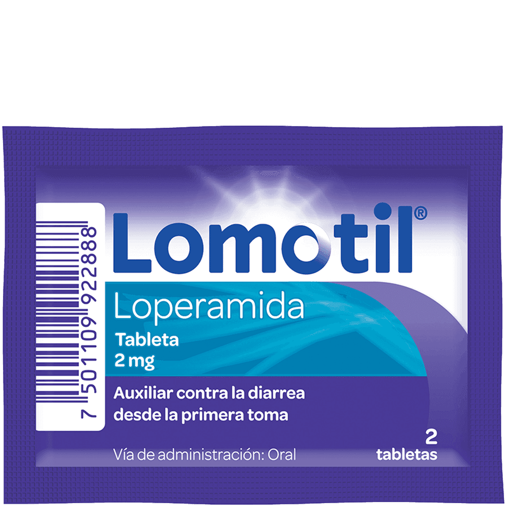 LOMOTIL 2 Tabletas 2mg Sobre