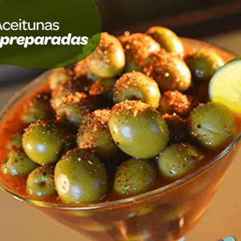 Vaso de Aceitunas Preparadas