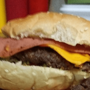 Hamburguesa con Jamón y Queso