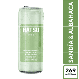 Soda HATSU Sandía y Albahaca 269 Ml