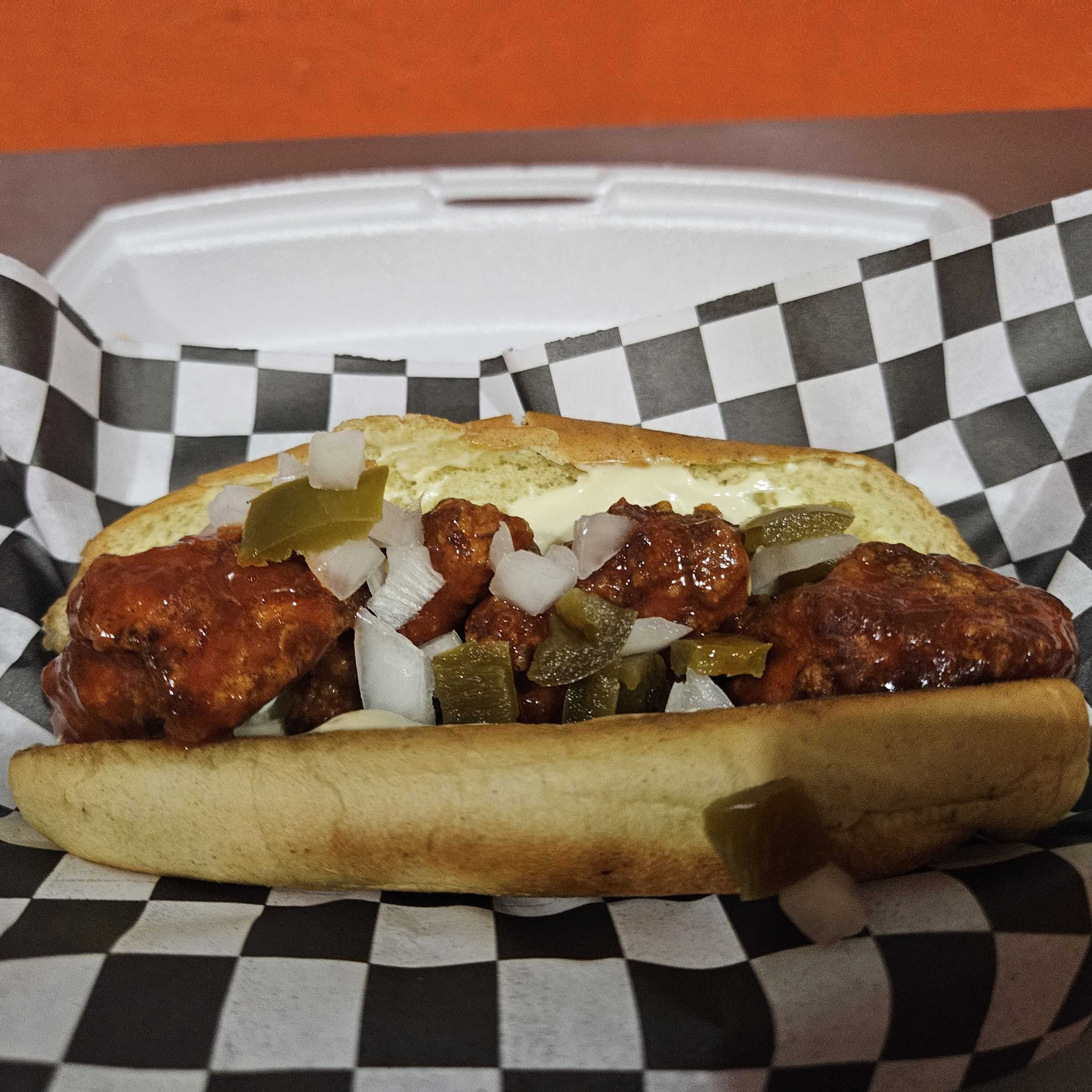 Hot dog de boneless