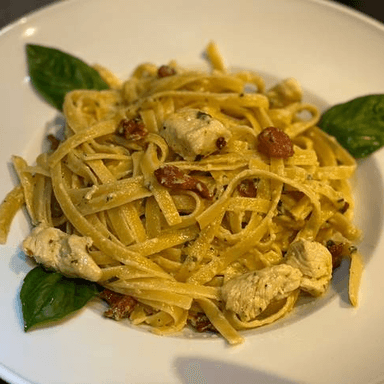 Pasta a la Mantequilla con Camarones