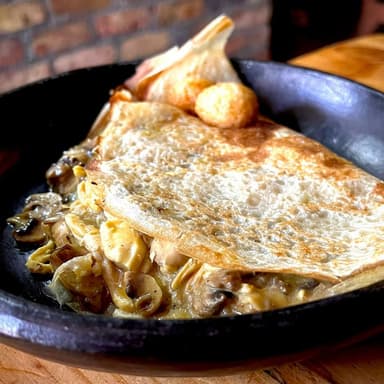 Crepe de Pollo con Champiñón