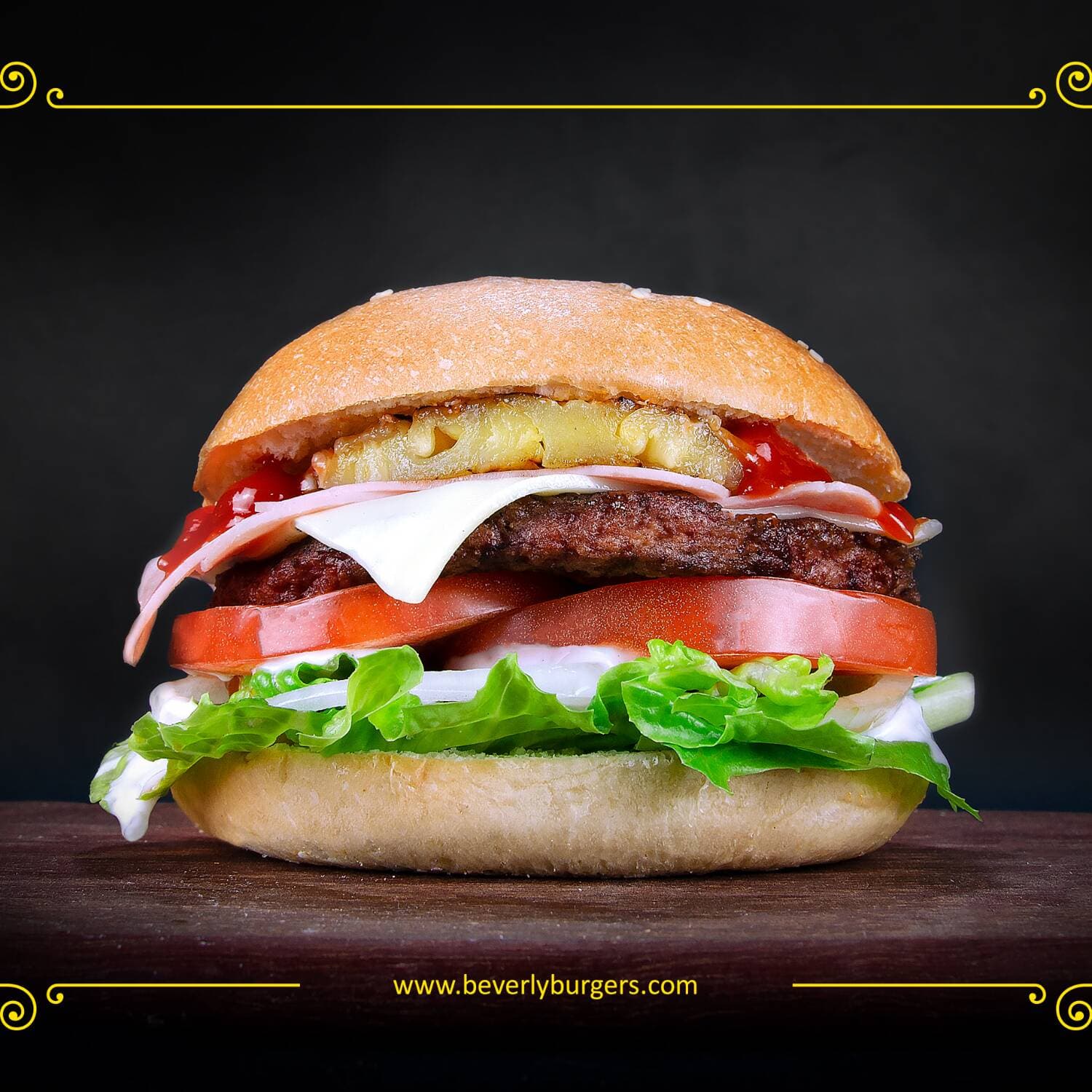 Hamburguesa Samoana Sencilla