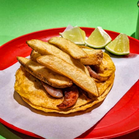 Chorizo Argentino con papas