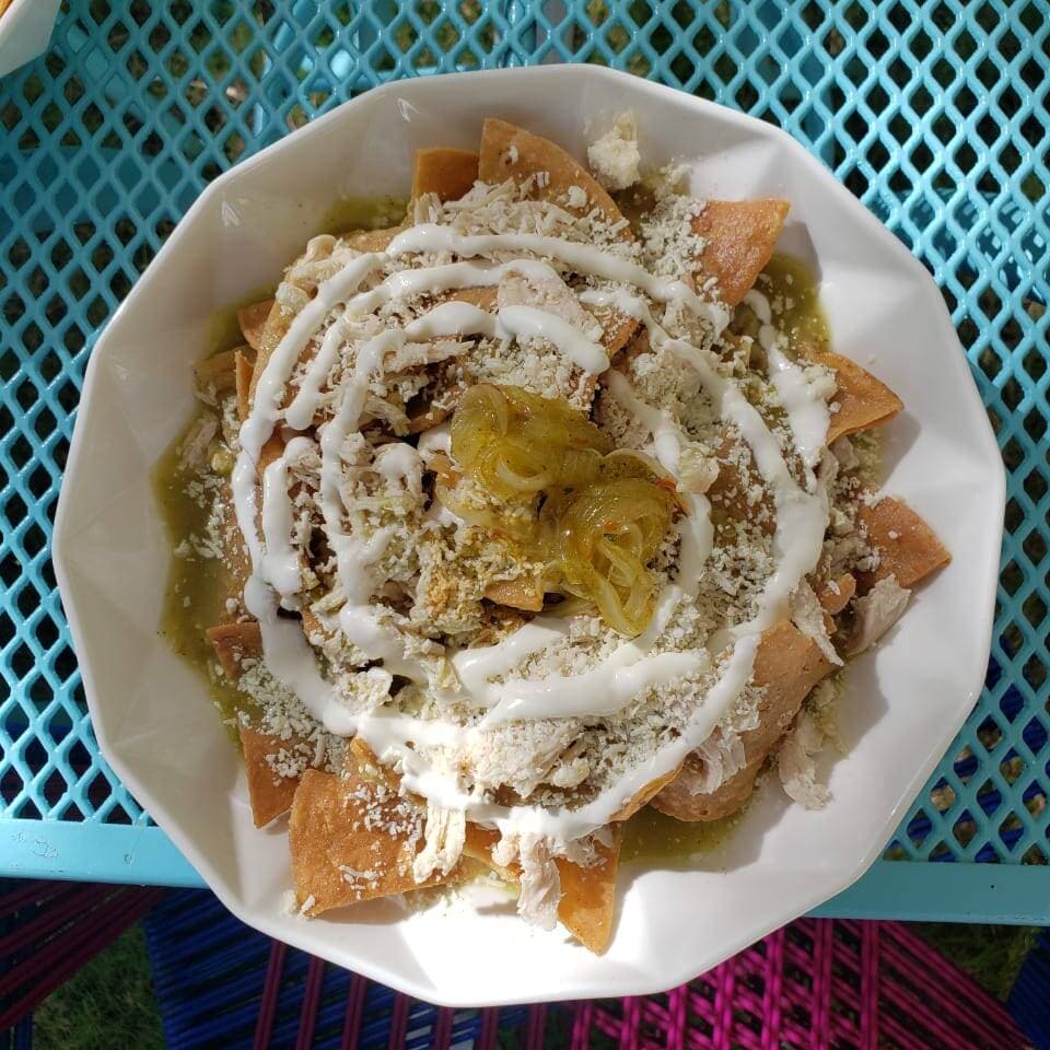 Chilaquiles Verdes pollo