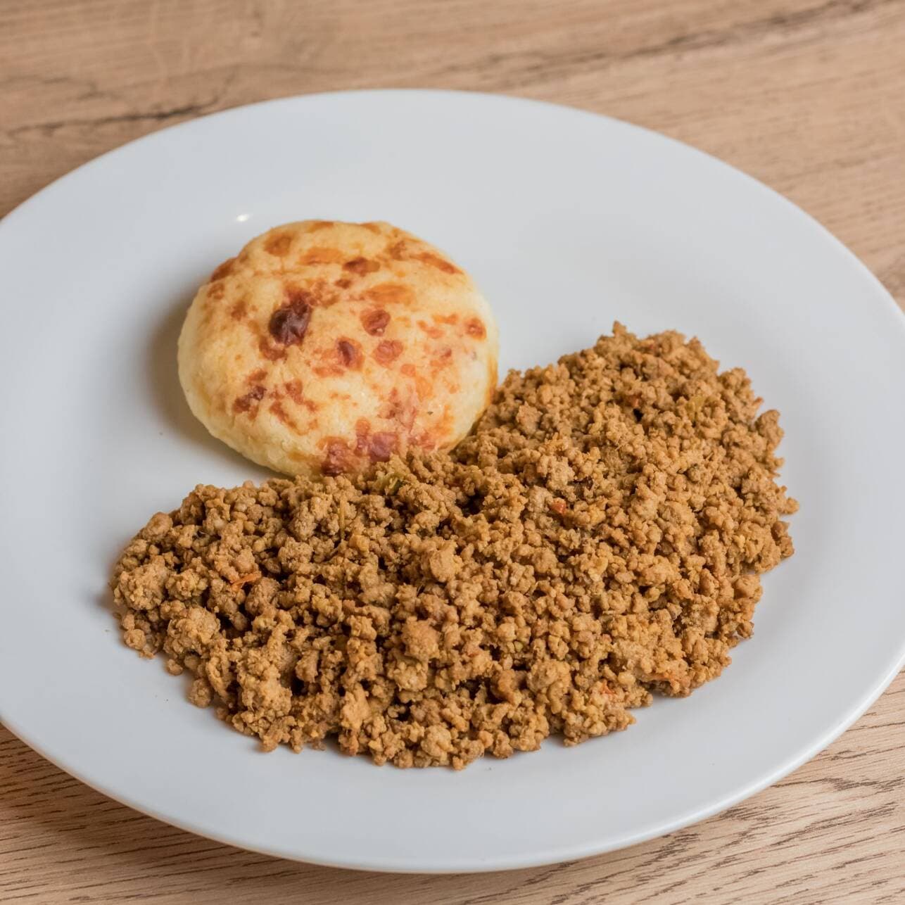 Arepa con Carne Molida