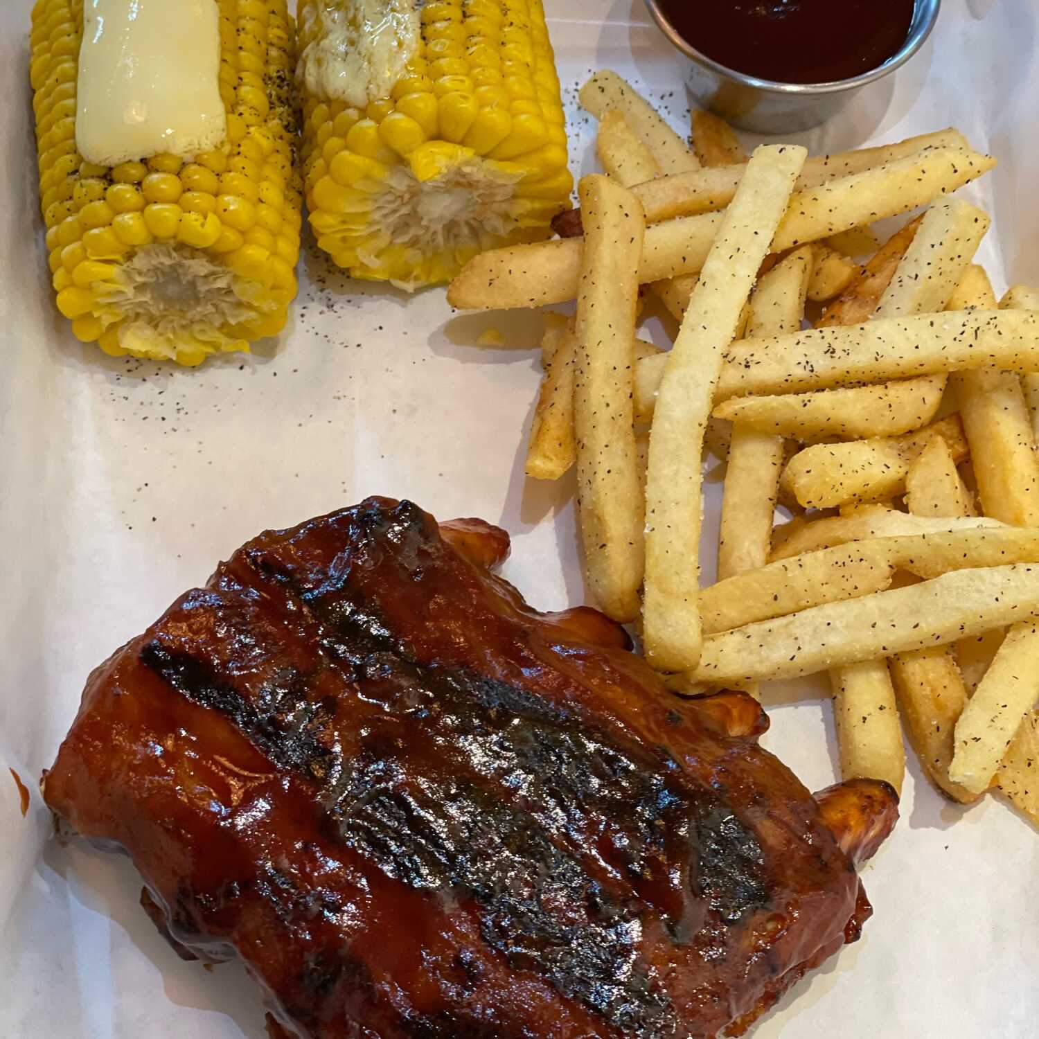 Costillas BBQ Full Rack (1 Kg).