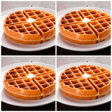 Combo 4 Waffles Sencillos.