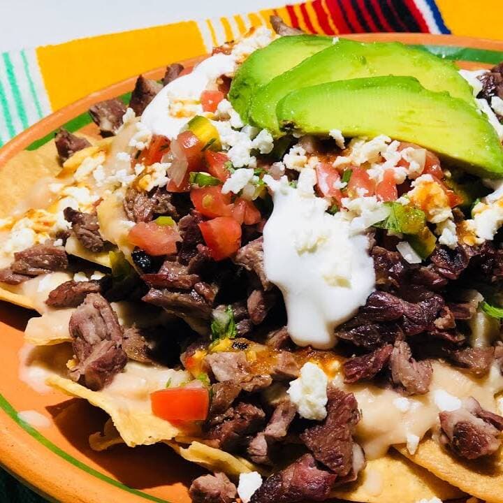 Nachos con Arrachera