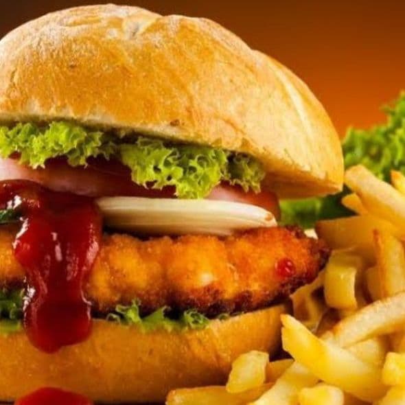 Hamburguesa de Pollo con Queso