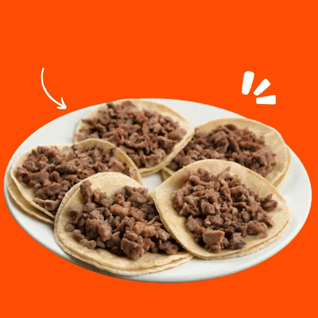Tacos de Bistec de Res