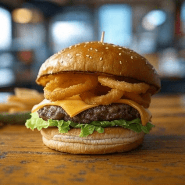Hamburguesa Onion + Papa Frita