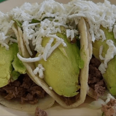 Tacos de Bisteck Natural de Maiz