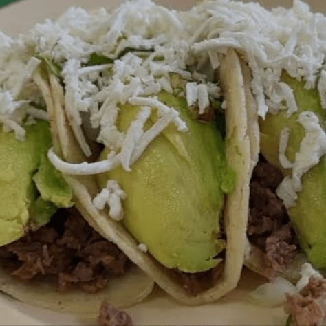 Tacos de Bisteck Natural de Maiz