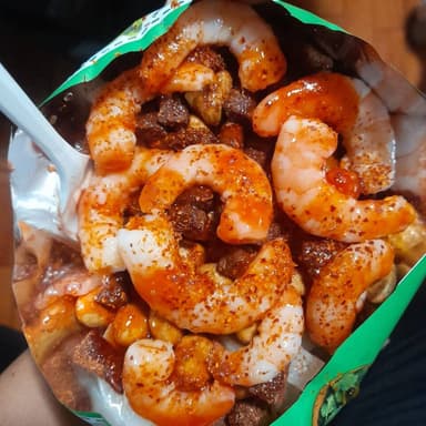 Tostilocos con camarón cocido🦐 (chicos)