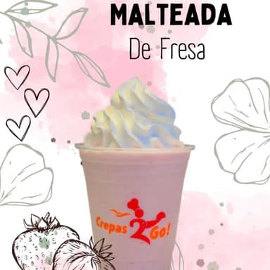 Malteada de fresa