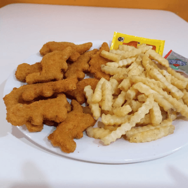 Nuggets de pollo dinosaurio